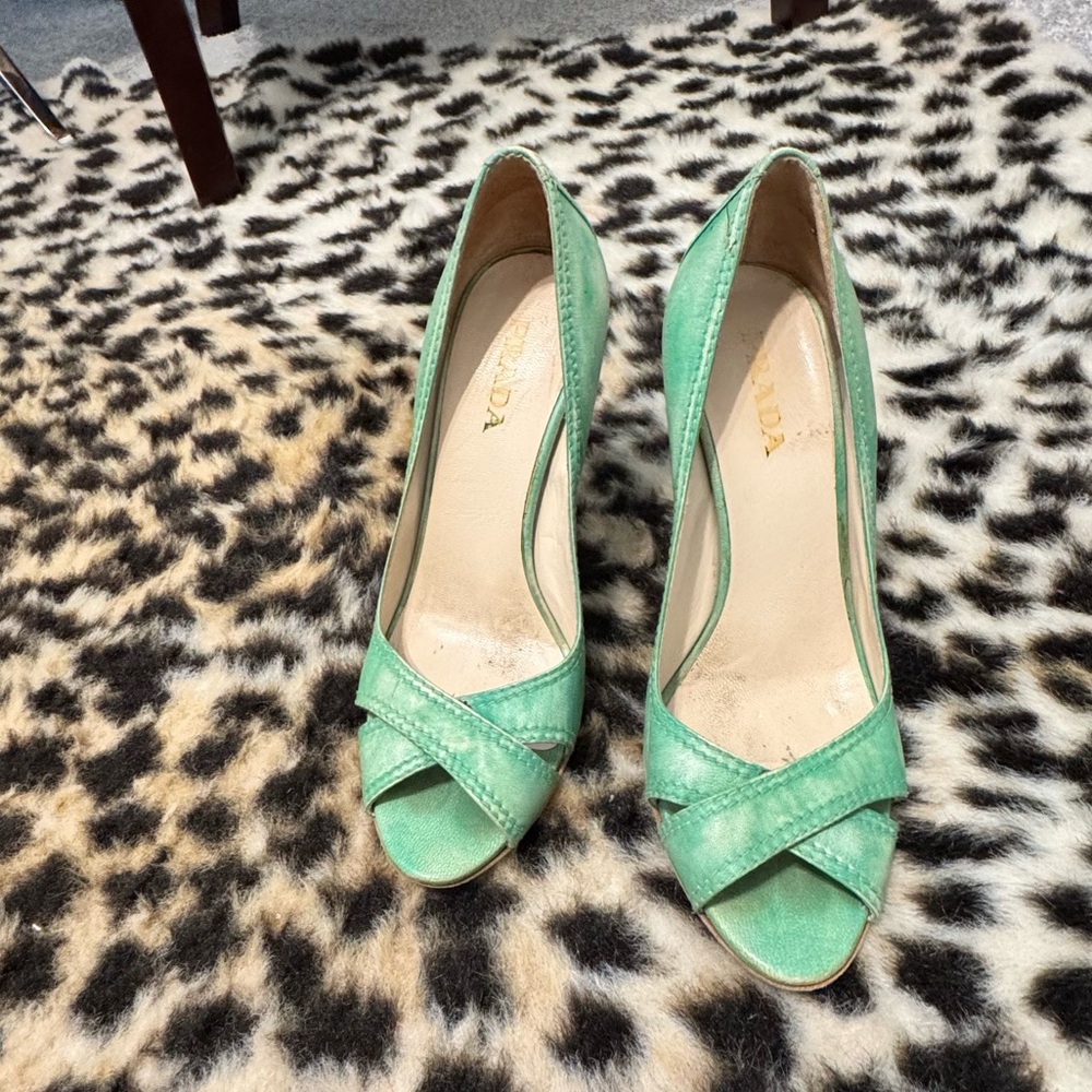Prada Peep-Toe Heels